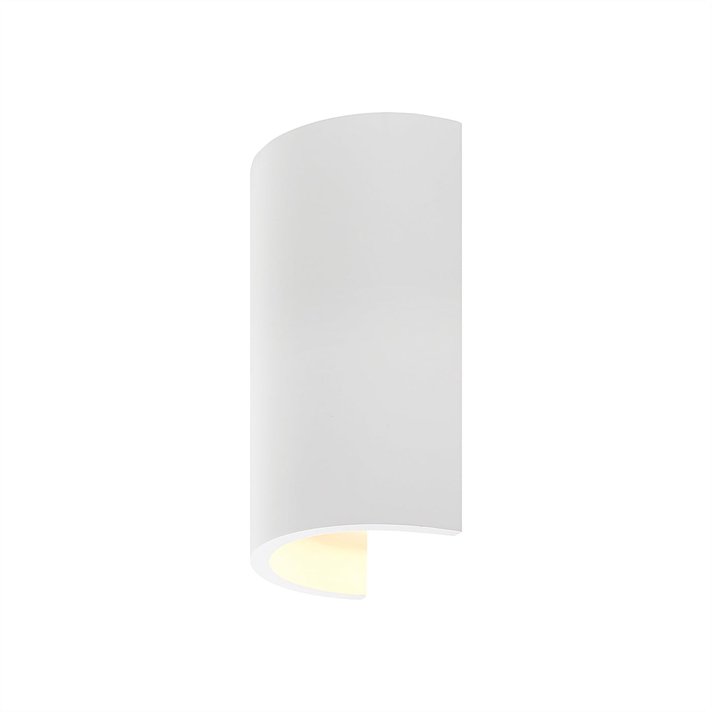 Lucande White Plaster Wall Sconce Light, Paintable DIY Wall Decor Up Down Wall Light for Living Room, Hardwired Wall Lamp for Hallway Bedroom, G9 Wall