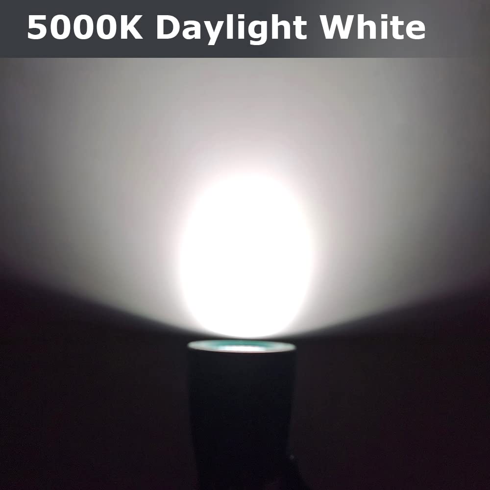 AizzKry Outdoor Spotlight Plug in, Weather Resistant, Heavy Duty Stake, Landscape Light for Yard, Flag, Holiday Decor, 6FT Cord, 120V 300LM 5000K