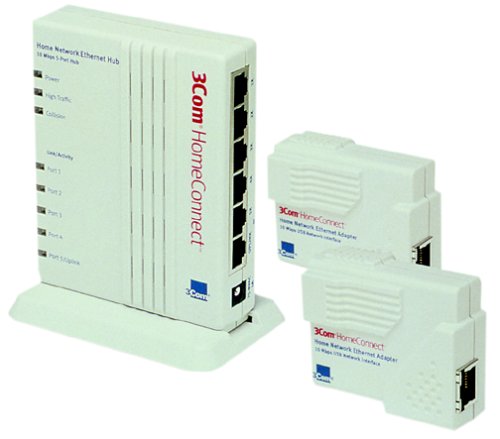 3Com Networking Homeconnect 10 USB 5-Port Enet Kit