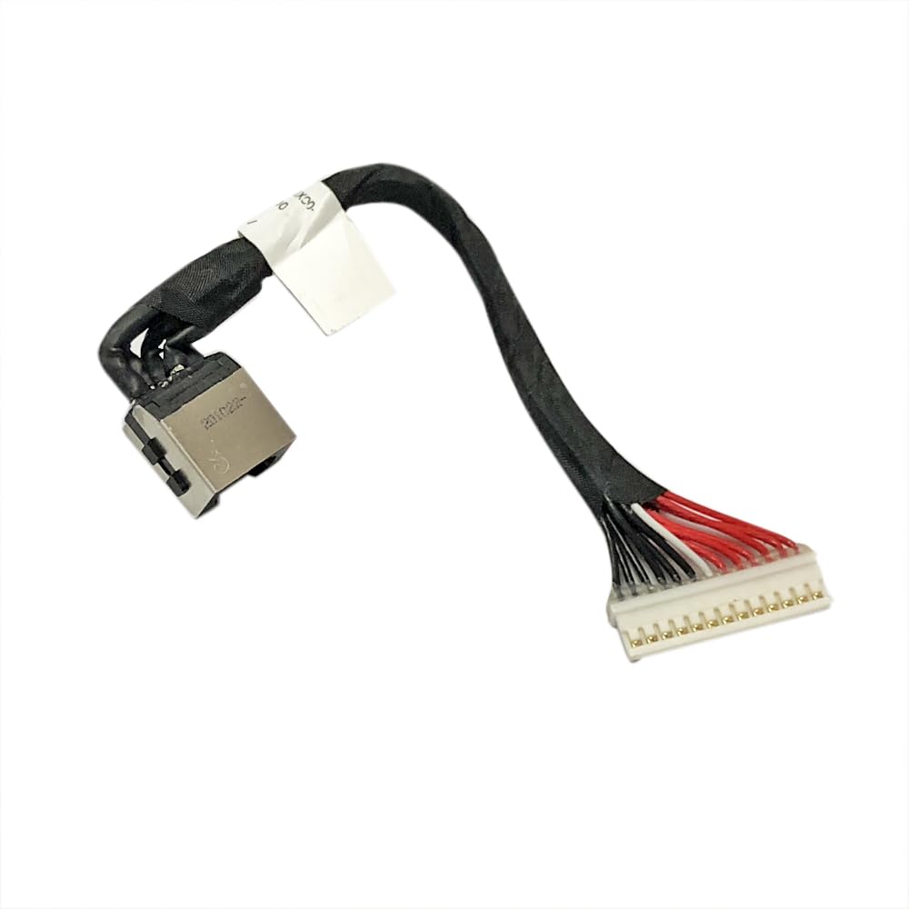 GinTai Laptop AC DC Jack Power Cable Plug in Charging Port Cable Connector Socket with Wire for DELL G7 17 7700 P46E (CB33) P46E001 5Y03V 5Y03V