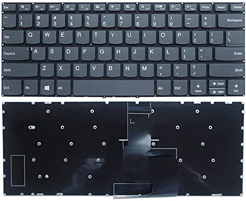 ndliulei New US Black English Laptop Keyboard (Without palmrest Non-Backlit) for Lenovo IdeaPad 3-14ADA05 3-14ARE05 3-14IGL05 3-14IIL05 3-14IML05