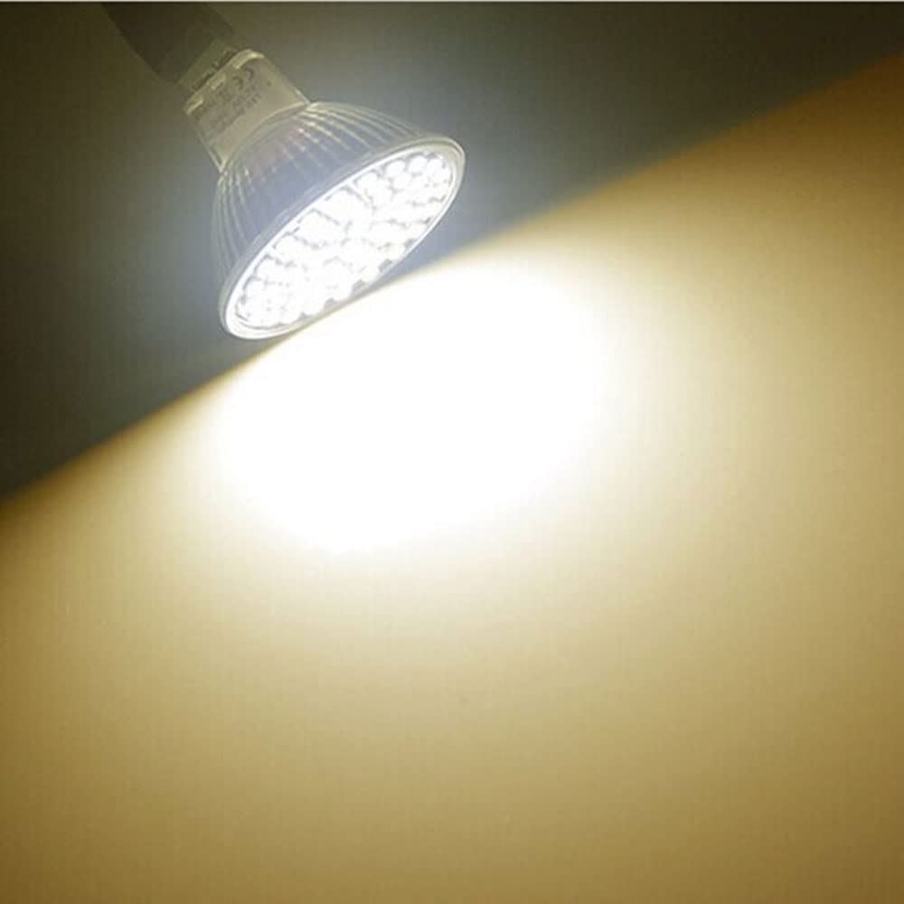 MR16 LED Light Bulbs(4 Pack)-380lm 60LEDs 2835 SMD 3W AC/DC 12V 3000K Warm White,30W Halogen Bulb Equivalent,GU5.3 Bi-Pin Base,Not Dimmable,