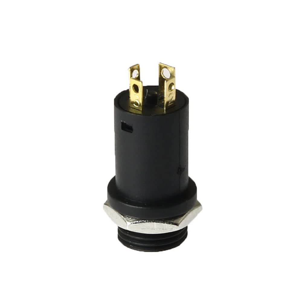 RLECS 10pcs 3.5mm Mini Stereo Female Jack Socket Plug with Nut, 3.5MM Mini Stereo Panel Mount Jack Solder Connector 4-Pole Gold-Plated, 3.5 mm