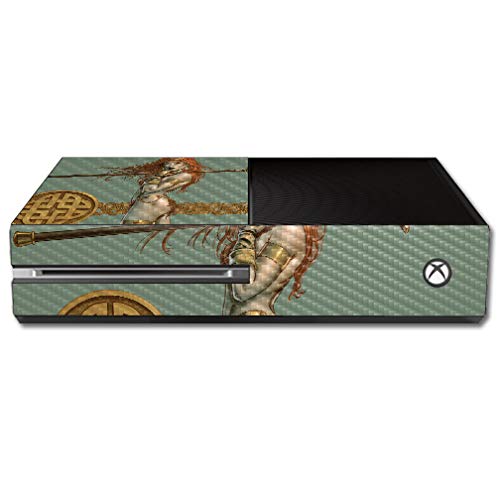 MightySkins Carbon Fiber Skin for Microsoft Xbox One - War Spear | Protective, Durable Textured Carbon Fiber Finish | Easy to Apply, Remove,
