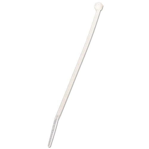 NavePoint 14 Inch Nylon Cable Wire Zip Tie 40 lbs - Natural White 500 Pack Lot Pcs Qty