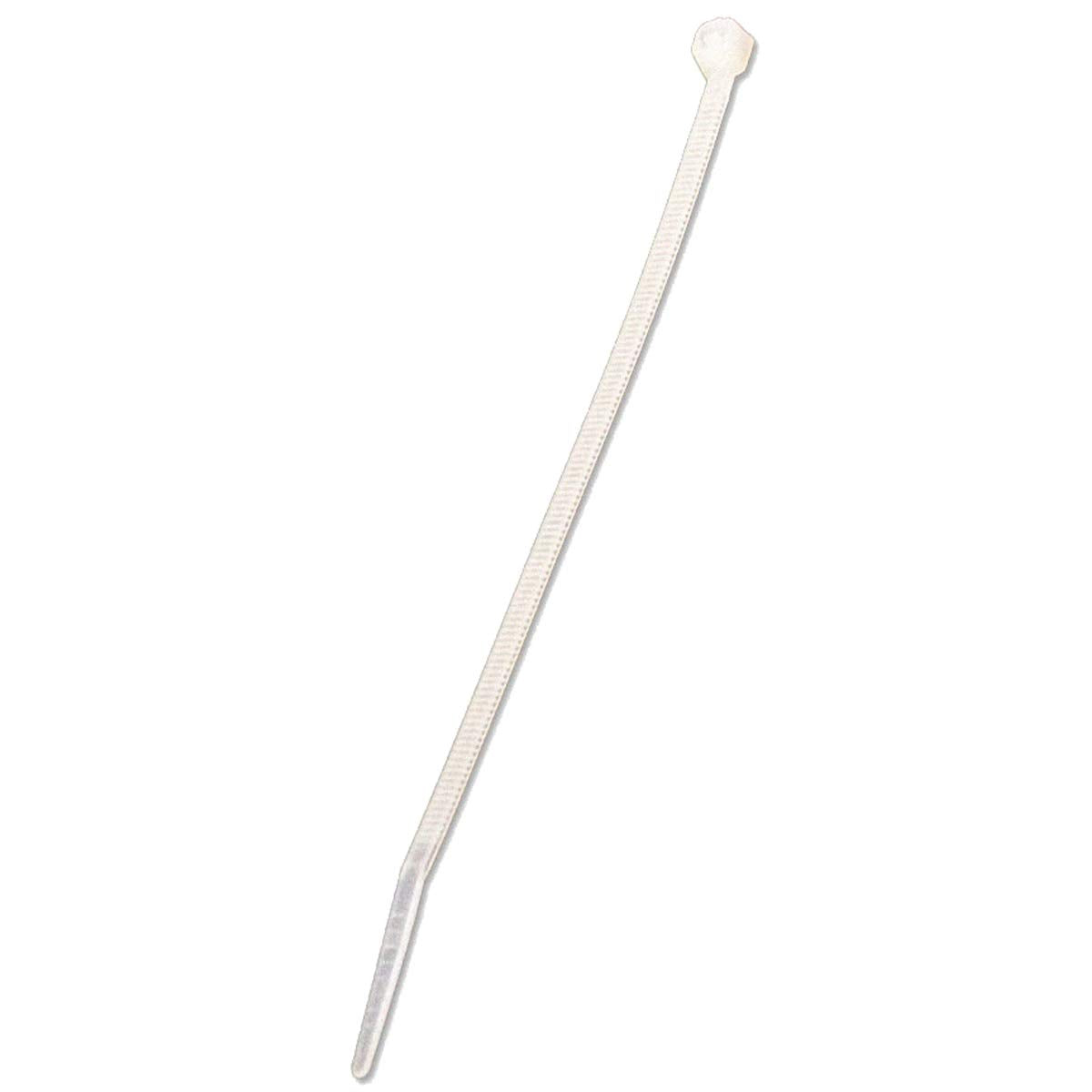 NavePoint 14 Inch Nylon Cable Wire Zip Tie 40 lbs - Natural White 500 Pack Lot Pcs Qty