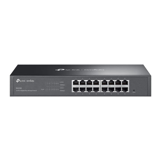 TP-Link Omada 16 Port Gigabit Easy Managed, Switch, VLAN, Auto Loop Prevention, IGMP Snooping, Fanless, Managed by Omada, Durable Metal w/ Shielded