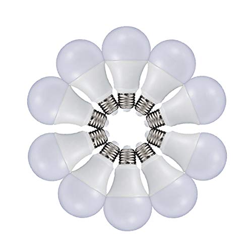 ZEEZ Lighting - LED A-Shaped A19 Light Bulb 9W Equivalent 75W Incandescent Lamp - Bright Natural White - 10 Packs