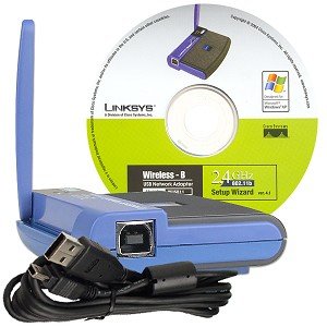Linksys Wireless USB Adapter WUSB11-VN V. 2.6 2.4 Ghz 802.11b Data Rate 11 Mbps