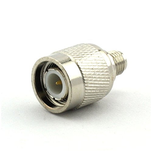 Maxmoral 2 PCS TNC Male to SMA Female Connector RF Coax Coaxial Adapter