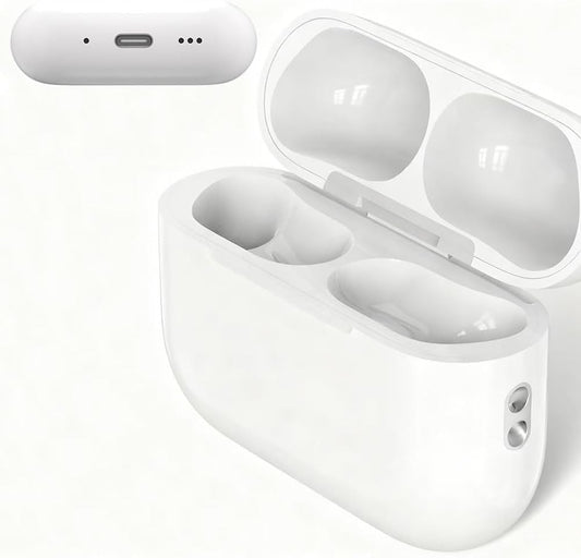 Replacement Charging Case Compatible with AirPods Pro 3 Generation, Wireless & Wired Charging Case with Bluetooth Pairing Sync Button Earbuds Not