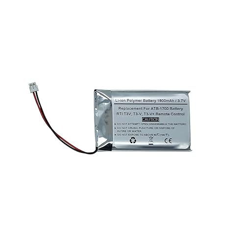 1800mAh 3.7V Li-Polymer Replacement ATB-1700 30-210218-17 Battery for RTI T3V, T3-V, T3-V+ Remote Control