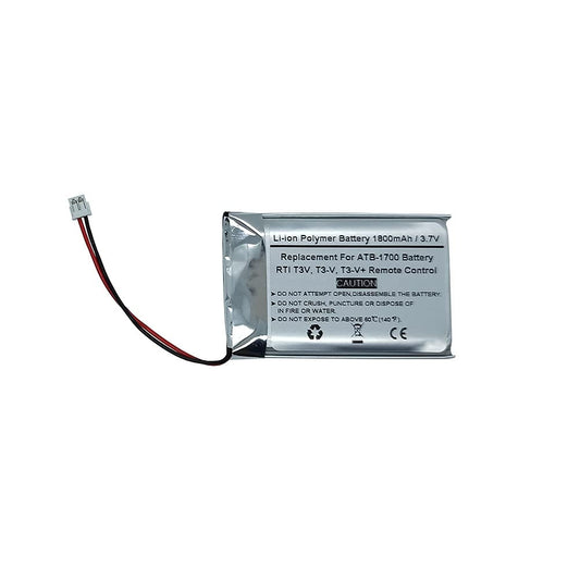 1800mAh 3.7V Li-Polymer Replacement ATB-1700 30-210218-17 Battery for RTI T3V, T3-V, T3-V+ Remote Control