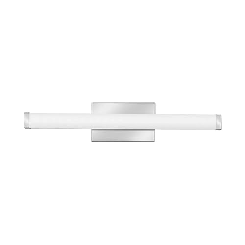 Lithonia Lighting 24-Inch LED Vanity Light with 3-in-1 Switchable White Color Temperature, Contemporary Square Bathroom Vanity Wall Light Fixture