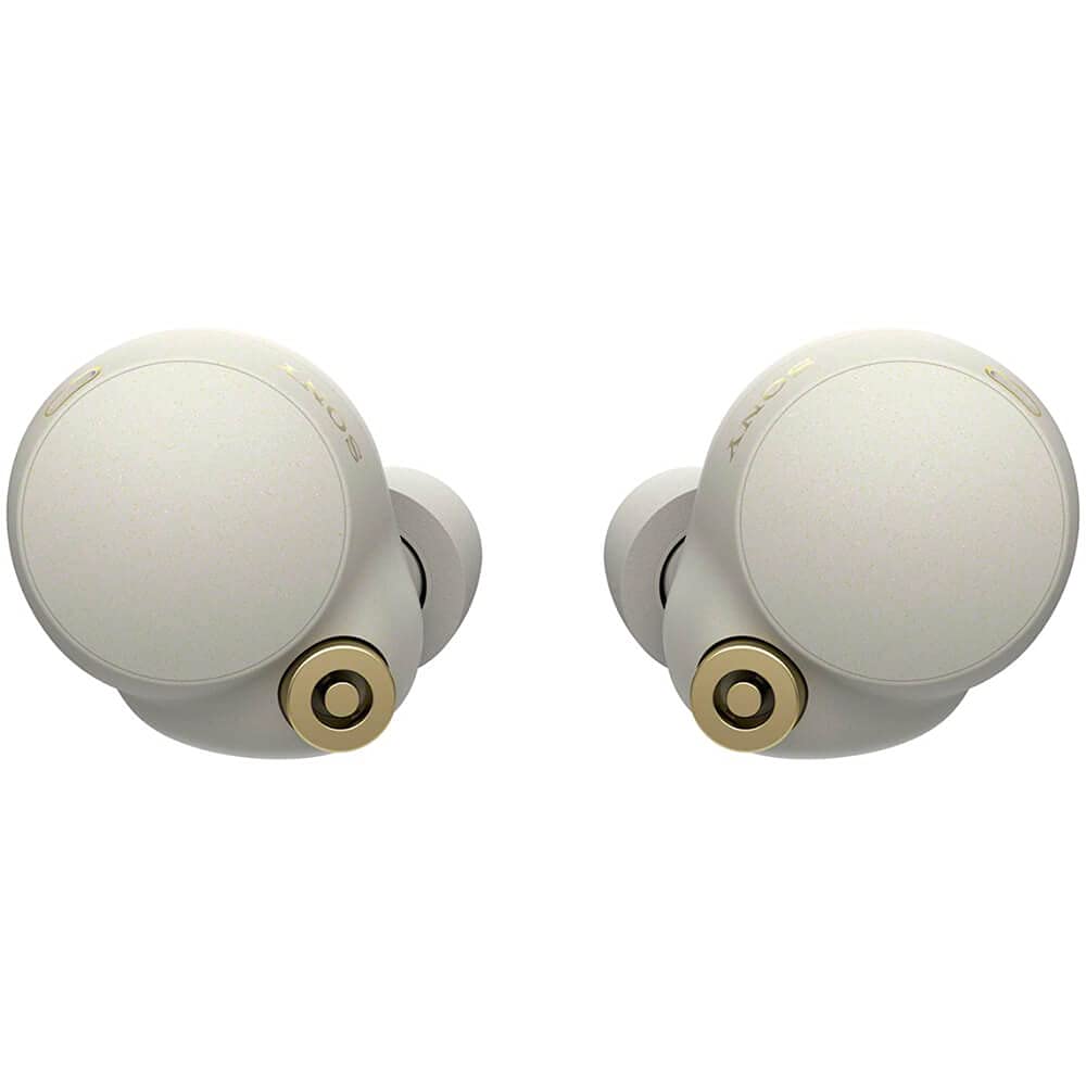 Sony WF-1000XM4 Noise Canceling Wireless Earbud Headphones - Silver (Renewed)