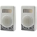 2Pcs White Telephone Ringer Amplifier Bell Extra-Loud Telephone/Phone Ringer Use Safety Small in Size and Light in Weight,Landline Phones,Telephones