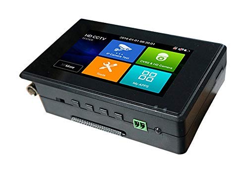 101AV IPS Touch Screen Security Camera CCTV 4” 5in1 Test Monitor Support IP cam, Standard Analog Camera (CVBS) & HD TVI/AHD/CVI Camera up to 8MP