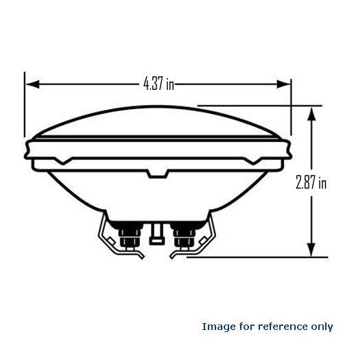 H7555-8w 12v PAR36 Sealed Beam Light Bulb - GE 44642 Replacement