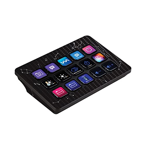 MightySkins Carbon Fiber Skin Compatible with Elgato Stream Deck MK.2 - Constellations | Protective, Durable, and Unique Vinyl Decal wrap Cover…