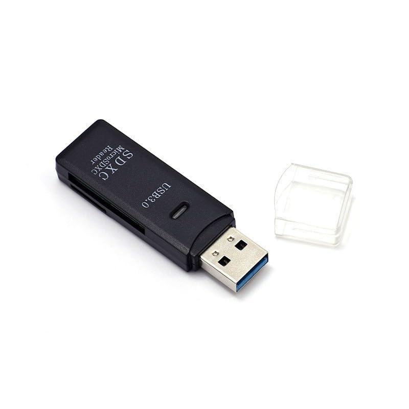 USB 3.0 2 in 1 HighSpeed Memory Card Reader Adapter for Micro SD SDXC TF T-Flash,for PC, Micro SD Card to USB Adapter for Camera Memory Card Reader