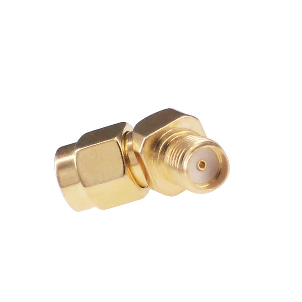 RFaha 3pcs SMA Male to Female FPV Antenna Adapter Gold Plated Connector for Wi-Fi Antenna/Signal Booster/Drone Controller Transmitter(F53-3)