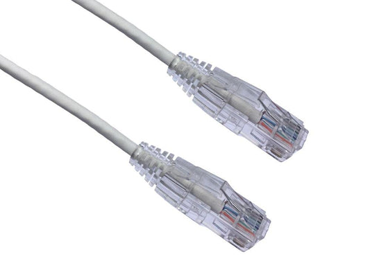 Axiom 15FT CAT6A BENDNFLEX Ultra-Thin SNAGLESS Patch Cable 650MHZ (White)