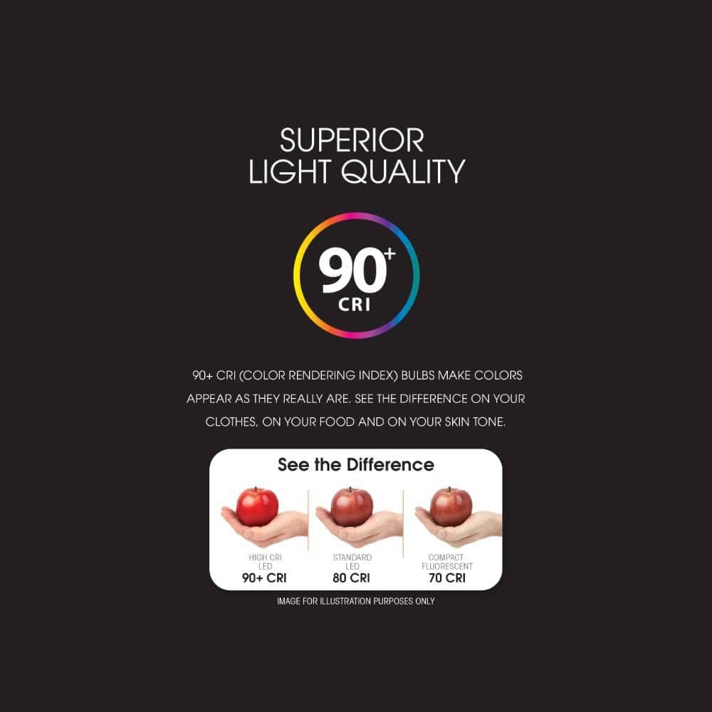 Feit Electric Enhance A19 LED Light Bulb, 100W Eq, Soft White, 2 Pack