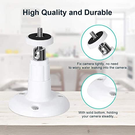 3Pack Camera Wall Mount,Compatible with R-ing Outdoor Cam (Stick Up Cam Battery)/Pro/Outdoor Cam Plus/Plug-in/Indoor Cam(1st Gen),360 Degree
