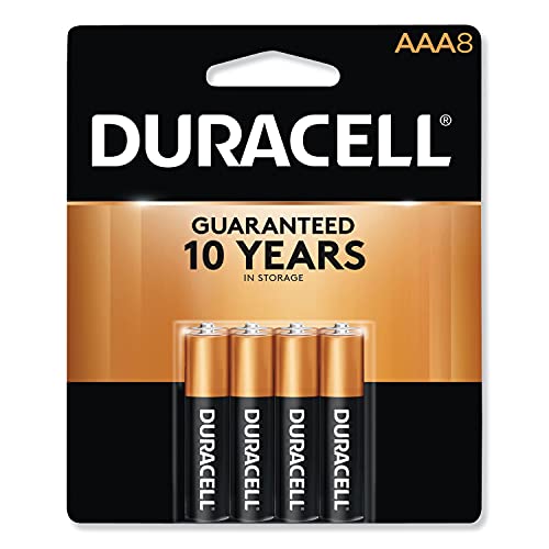 DURACELL MN2400B8Z CopperTop Alkaline Batteries, AAA, 8/PK