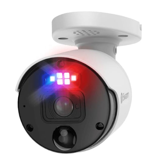 Swann Home Security Camera, POE Cat5e NVR 4K HD Video, Indoor Outdoor Wired Surveillance CCTV, Color Night Vision, Heat Motion Detection, Flashing LED