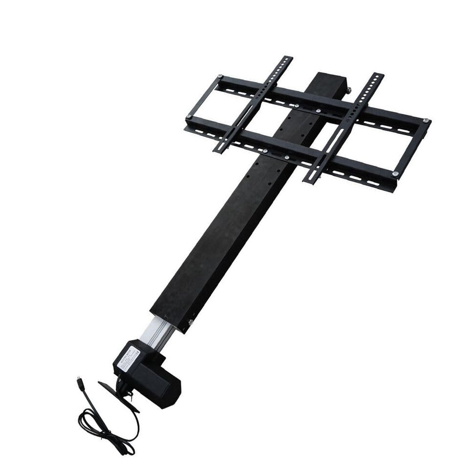 Motorized TV Lift Mount with Remote Control,Lifting Bracket for 26"-57" TVs,80Kg Maximum Load Capacity