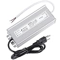 LED Driver 100 Watts 24V DC Low Voltage Transformer? Waterproof IP67 LED Power Supply, Adapter with 3-Prong Plug 3.3 Feet Cable for Any 24V DC led