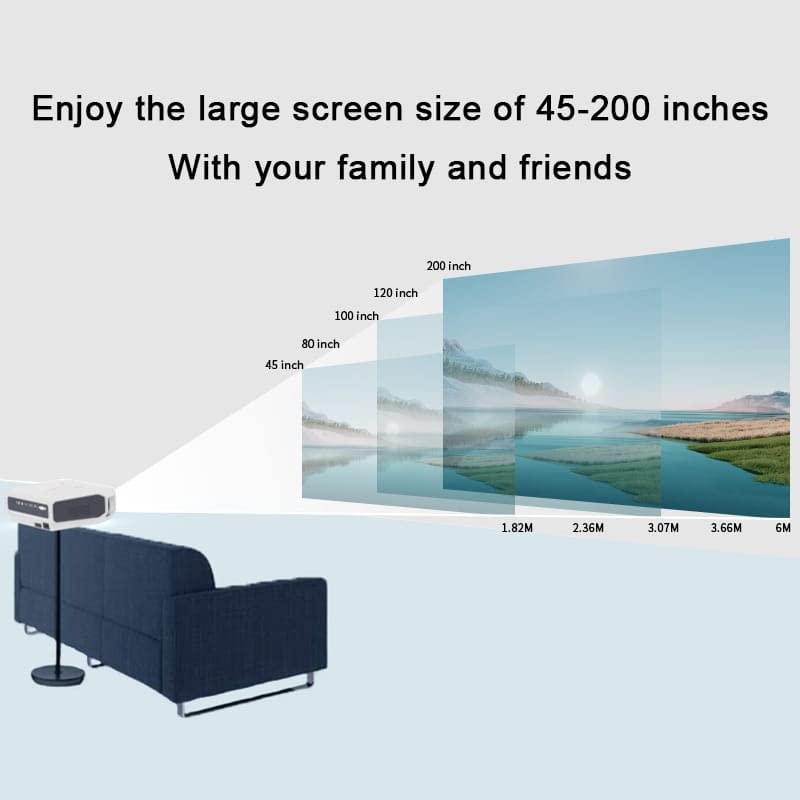 ePP-4300PRO portable Projector, NATIVE RESOLUTION 1920*1080 SUPPORT 4K RESOLUTION can connect to mobile phone, Android OS, or iOS, Window, to your PC