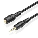 TNP 2.5mm Extension Cable (15 Feet) - Male to Female Adapter Extender Stereo Audio Sub Mini Subminiature Jack Adapter Wire Cord Plug Connector…