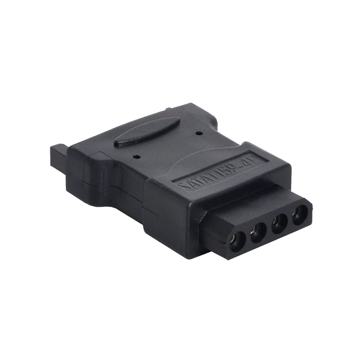 cablecc 15Pin SATA Male Power Cable to Molex 4-pin IDE Hard Disk Drive Power Adapter