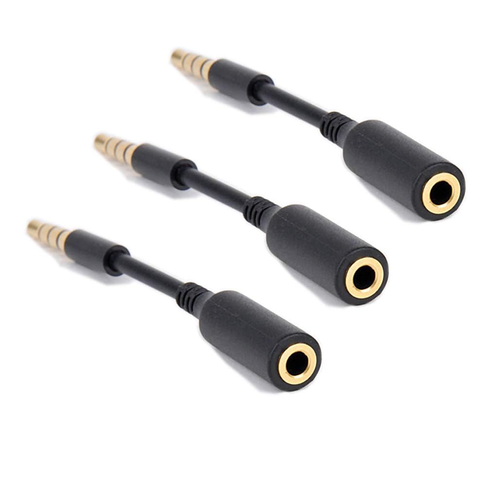 5-Pack AUX Headphone 3.5mm Extension Cable - Male to Female Extender Audio Auxiliary Jack Adapter Wire Cord Plug Connector for iPhone iPod iPad
