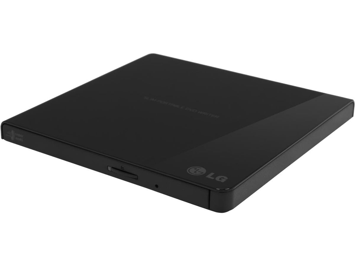 LG GP65NB60 8X USB 2.0 Super Multi Ultra Slim Portable DVD Writer Drive +/-RW External Drive with M-DISC Support - Black