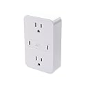 Monoprice 2-Outlet Wall Tap Power Strip with USB-C PD 50W + 20W Power Delivery, Wall Mountable, for Laptops and Mobile Phones - Workstream Collection
