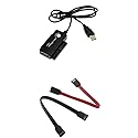 CABLEMAX USB to SATA & IDE Bridge Adapter Converter Cable for SATA and IDE