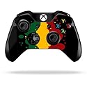 MightySkins Skin Compatible with Microsoft Xbox One or One S Controller - Rasta Flag | Protective, Durable, and Unique Vinyl wrap Cover | Easy