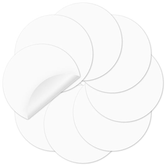 White Dry Erase Dots Circles for Tables Dry Erase Spots for Desks, 8 Pcs