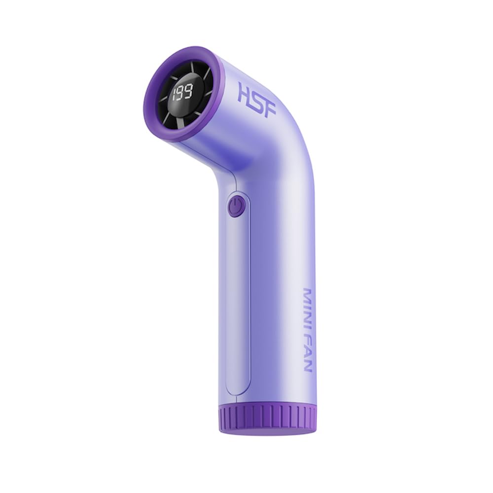 BXXKXMC Portable Handheld Turbo Fan, 5 Gear Wind, Battery Operated, 20000 RPM High Speed Aero Pro, Up to 16 Working Hours, Mini Pocket Design,