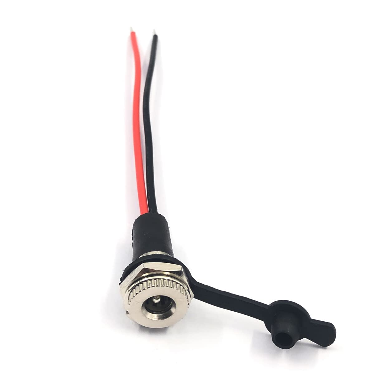 FainWan 5pcs DC-099A DC Female Panel Mount Jact Connector of Charging Wire Threaded Socket with Dustproof Plug IP67 68 Water-Proof Large Current Power