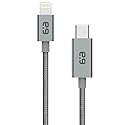 PureGear Braided USB C to Lightning Cable, Apple MFi Certified Charging Data Sync Cable Support Power Delivery & Type C Chargers for iPhone 14,14…