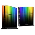 MightySkins Skin Compatible with Sony PS4 Console - Rainbow Streaks | Protective, Durable, and Unique Vinyl Decal wrap Cover | Easy to Apply, Remove