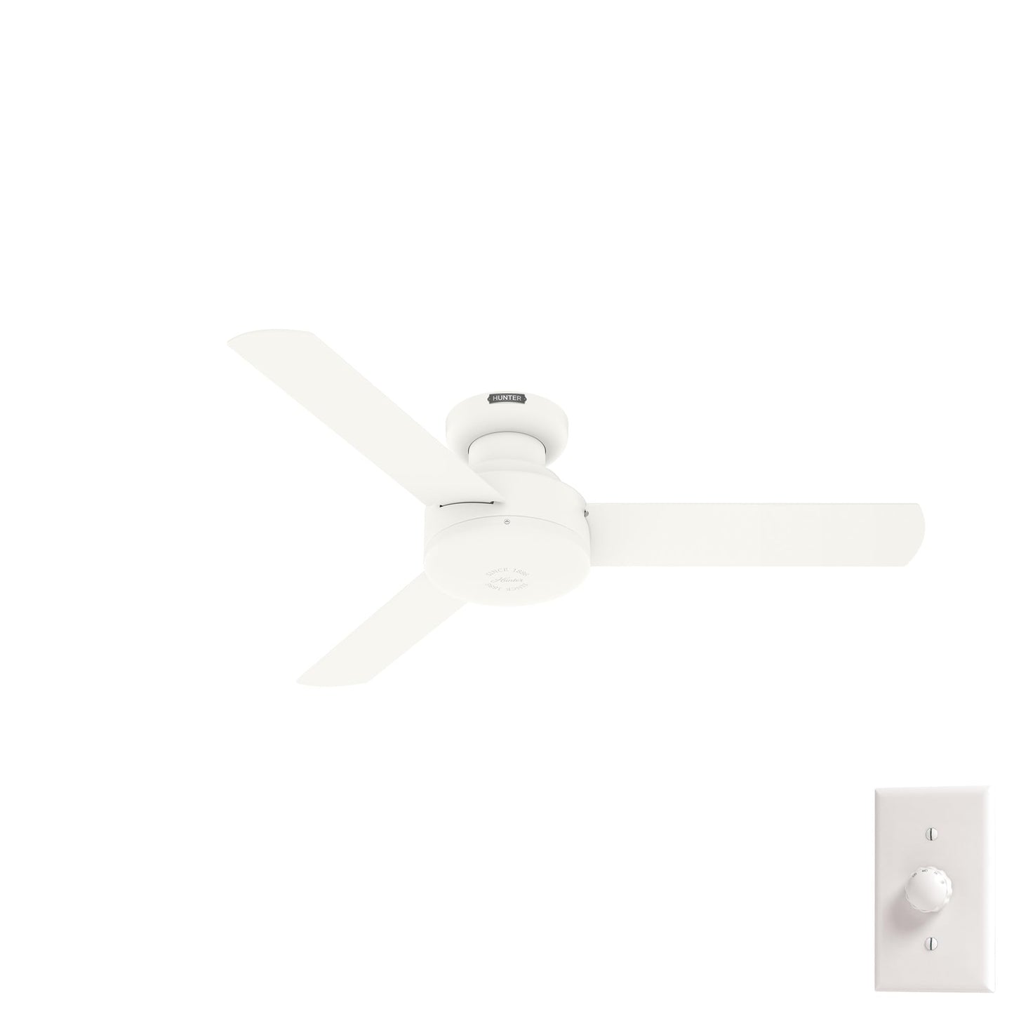 Hunter Presto, Indoor, Ceiling Fan, Wall Control, 44 inch, Matte White