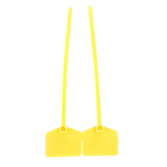 Yosoo Self-Locking Nylon Cable Ties Zip Ties Marker Ties (Yellow, 100Pcs, 4.7 inches)