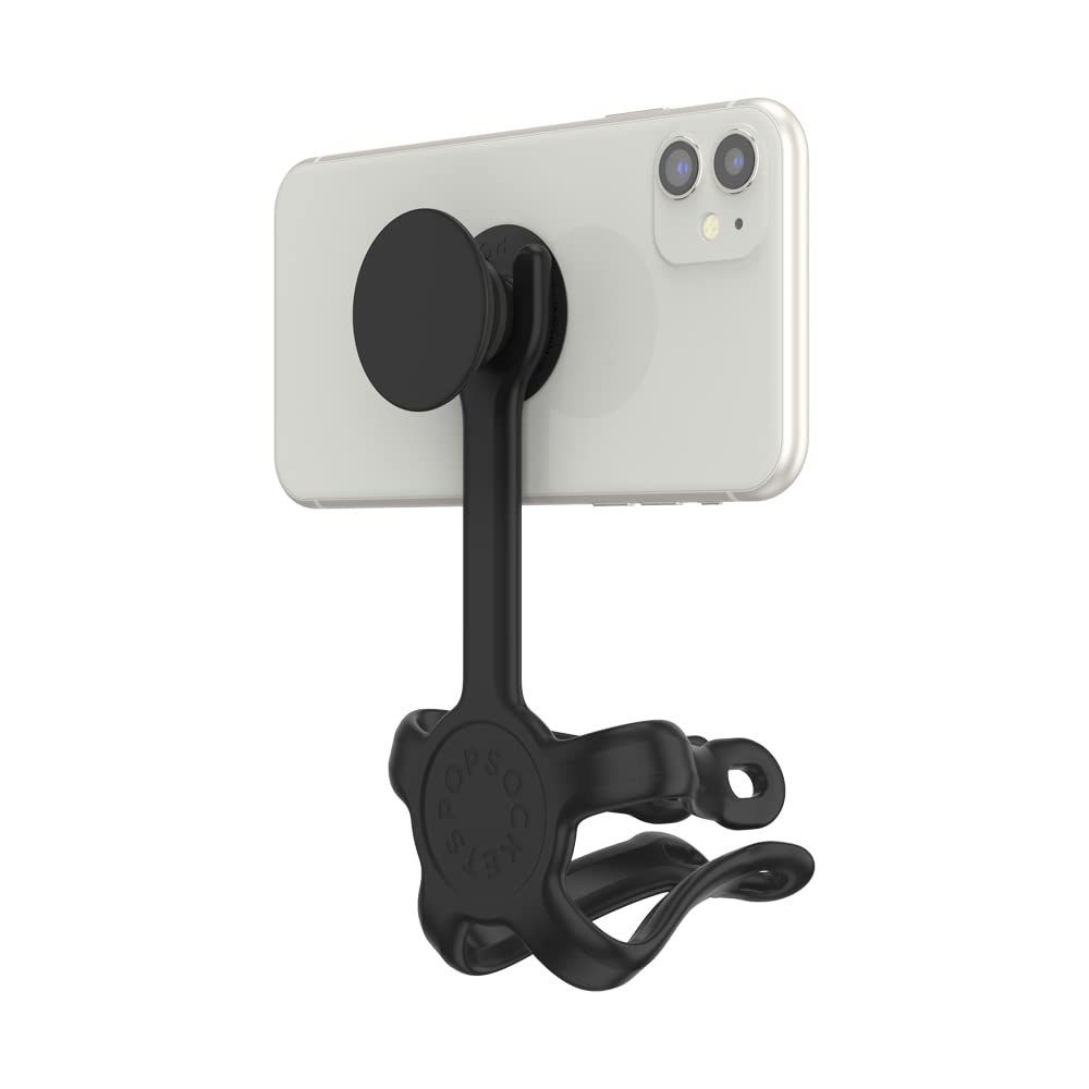 PopSockets Flexible Phone Mount & Stand, Phone Tripod Mount, Universal Device Mount - Black small