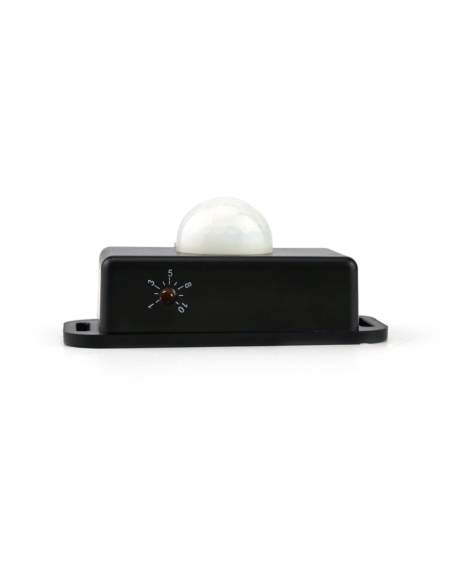 QWORK Motion Sensor LED Switch (2 Pack), 12-24V, 6A, Adjustable Delay Time, 5-8M Induction Distance, 60° Field of View, for LED Strip Lighting, Wall