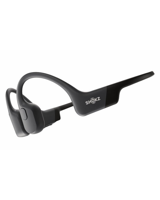 SHOKZ OpenRun Bone Conduction Bluetooth Headphones, Black, USB-C Charging